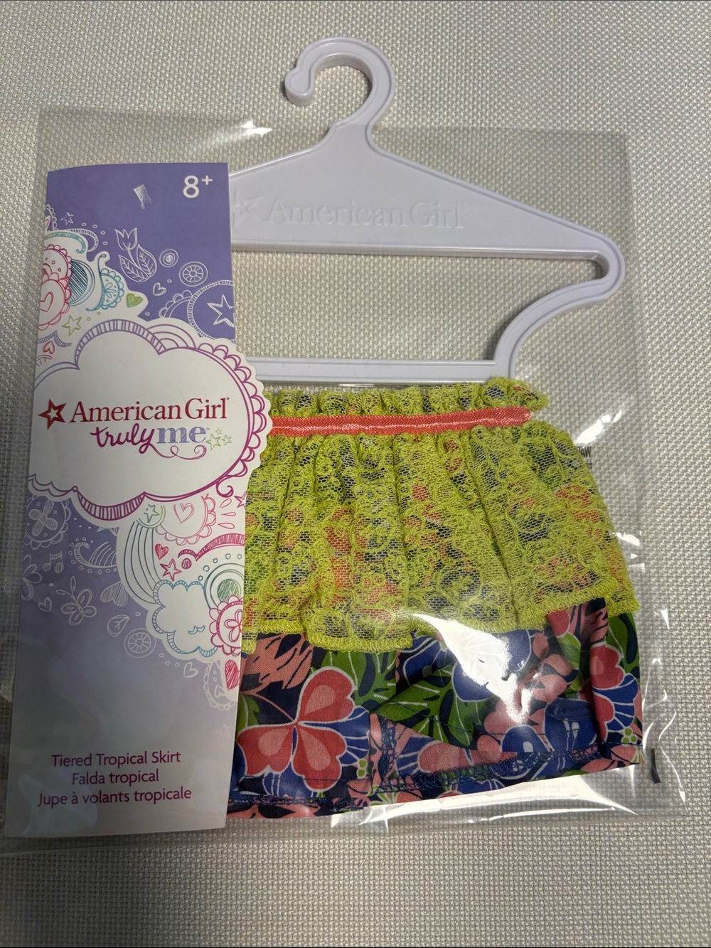 American Girl Truly Me Floral Tiered Skirt